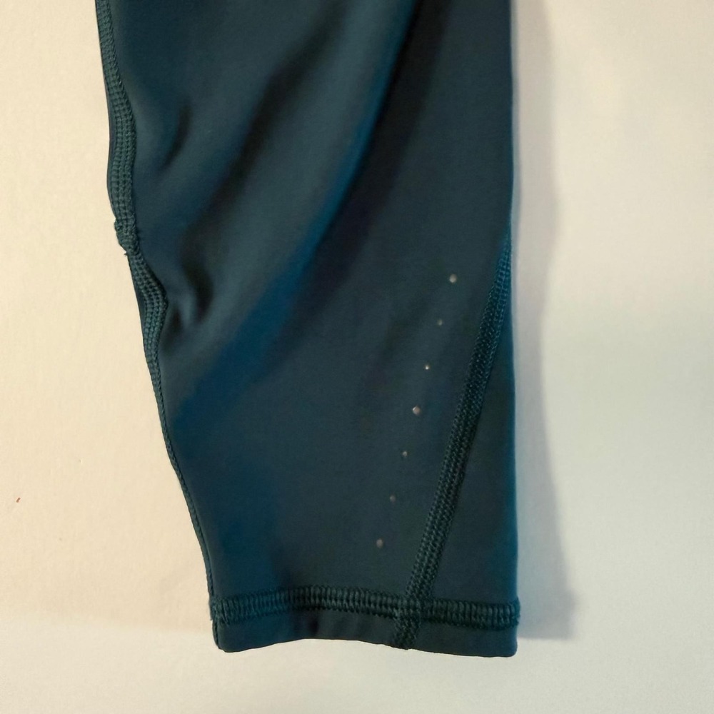 Athleta Rainier Tight Teal Neon Yellow High Rise Leggings‎ Zip Pockets XXS - Picture 11 of 16